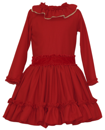 vestido rojo invierno