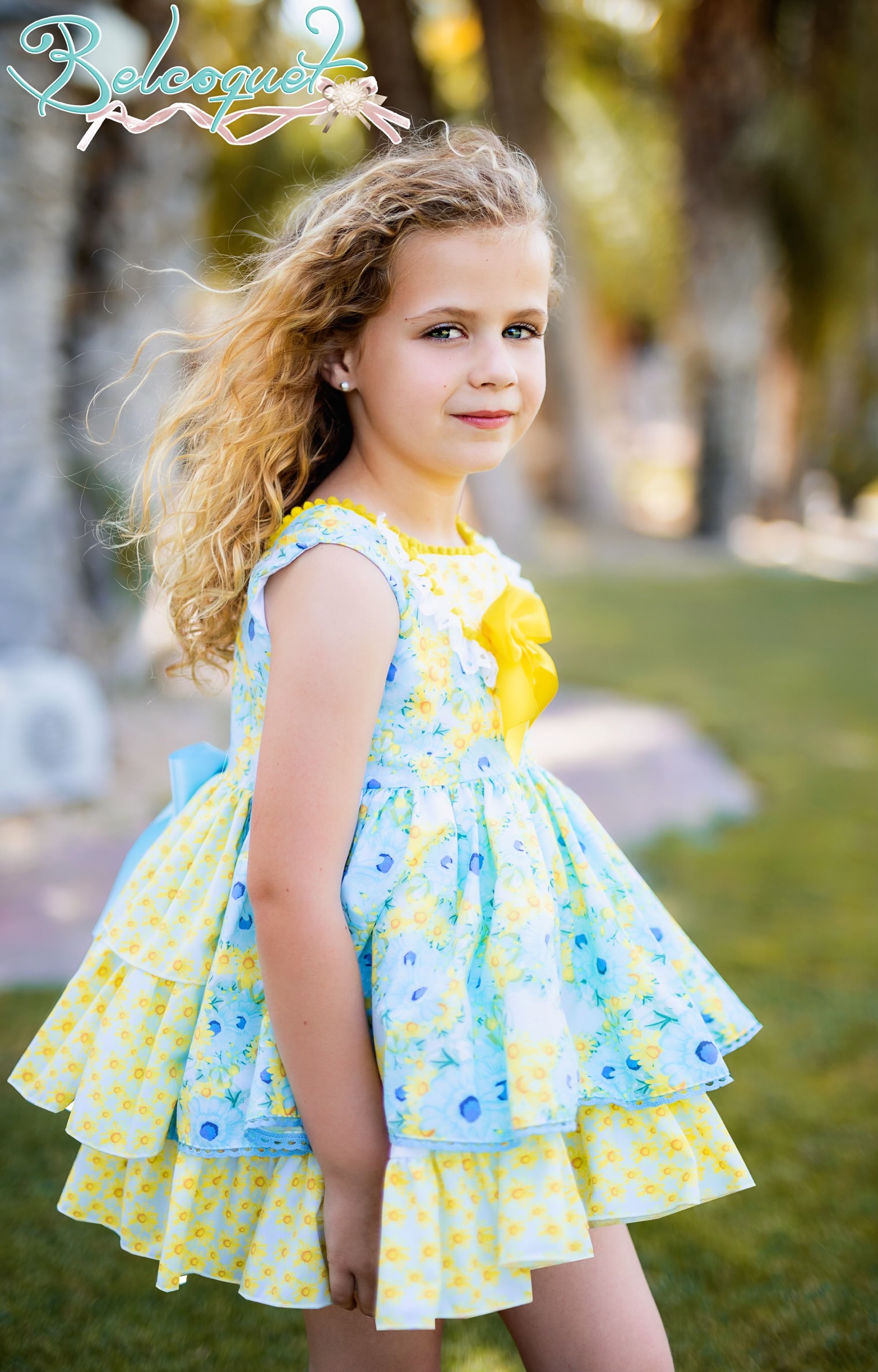 Vestido de vuelo para niña Amy azul | colección Primavera Verano 2020 |  compra online  | diseños 100% Made in Spain | visita  nuestra colección de ceremonia y arras para los
